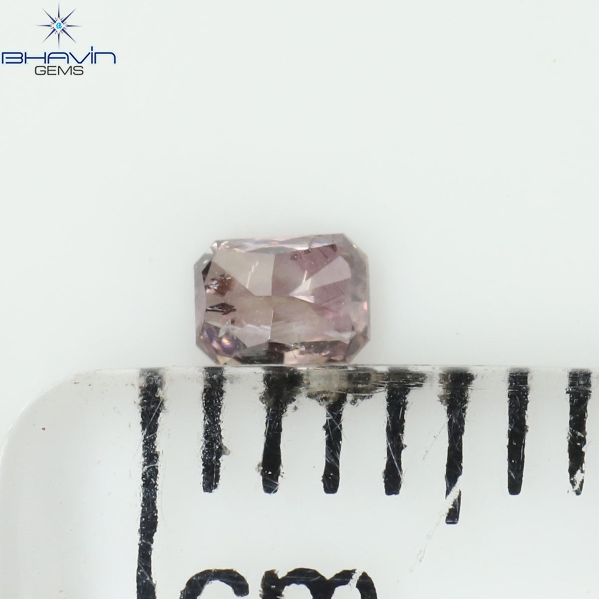 0.09 CT Natural Radiant Diamond Vivid Pink Color Clarity SI2 (2.86 MM)