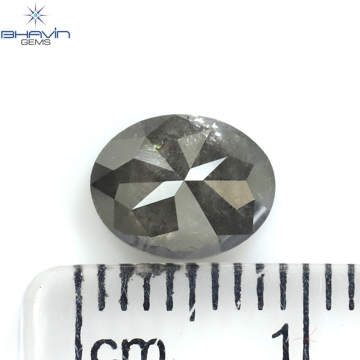1.49 CT Oval Shape Natural Diamond Salt And Papper Color I3 Clarity (8.15 MM)