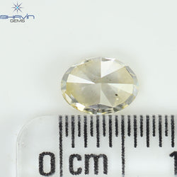 0.80 CT Oval Diamond Natural Yellow Color VS2 Clarity (6.27 MM)