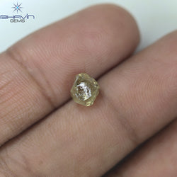 0.90 CT ラフ シェイプ ナチュラル ダイヤモンド ホワイト カラー VS1 クラリティ (5.95 MM)