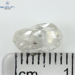 2.23 CT Rough Shape Natural Diamond White Color SI2 Clarity (8.87 MM)