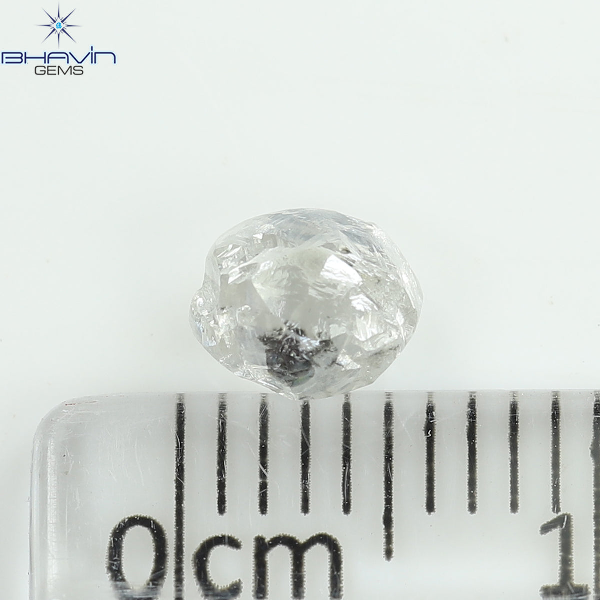 0.91 CT Natural Rough Diamond White Color Clarity SI (5.62 MM)