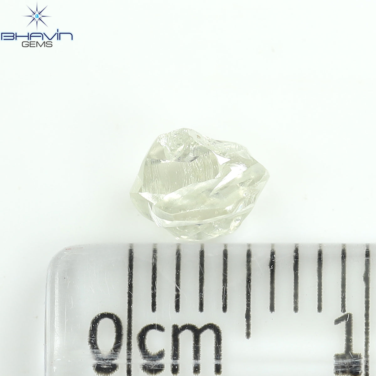 0.91 CT Natural Rough Diamond White Color Clarity VS (6.00 MM)