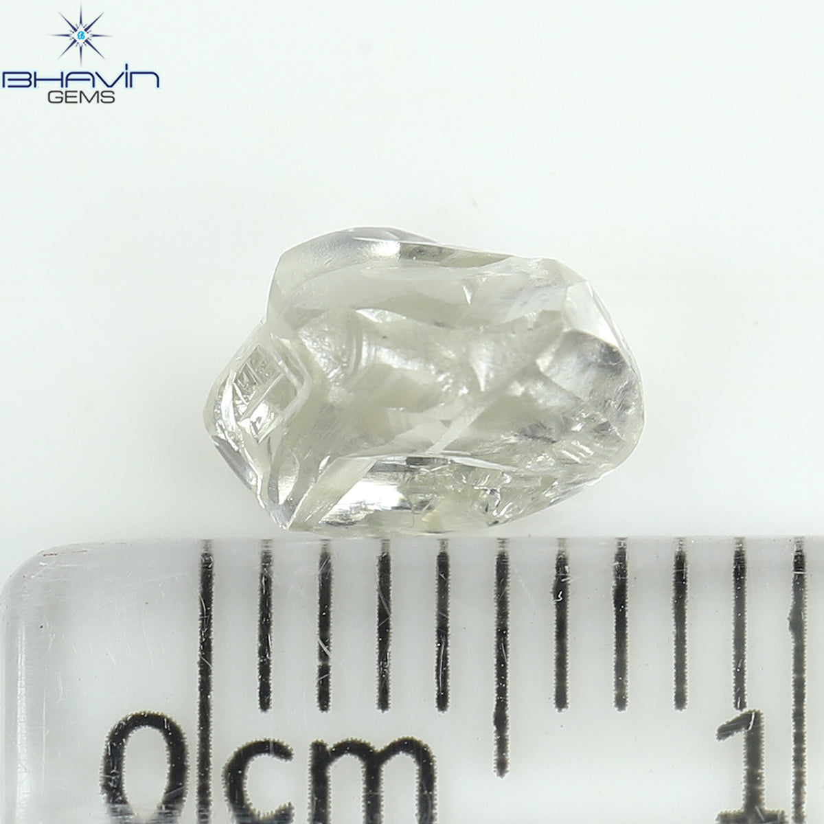1.42 CT Natural Rough Diamond White Color Clarity VS (7.34 MM)