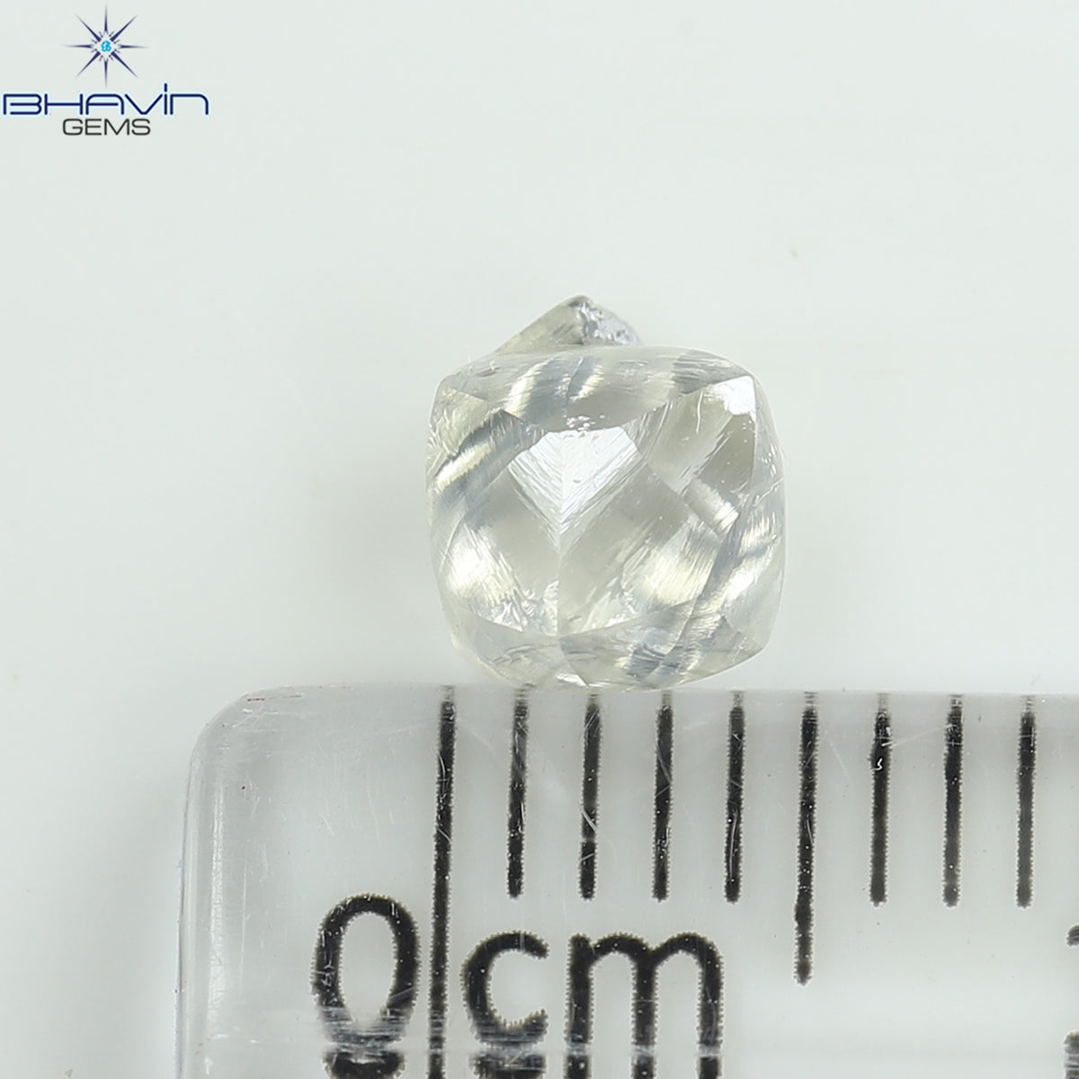 0.98 CT Natural Rough Diamond White Color Clarity VS (5.87 MM)