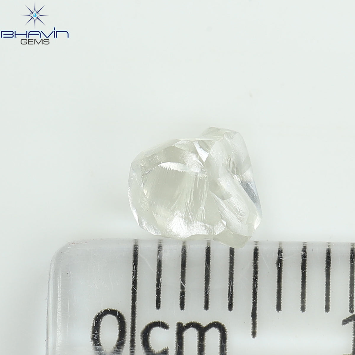1.08 CT Natural Rough Diamond White Color Clarity VS (5.82 MM)
