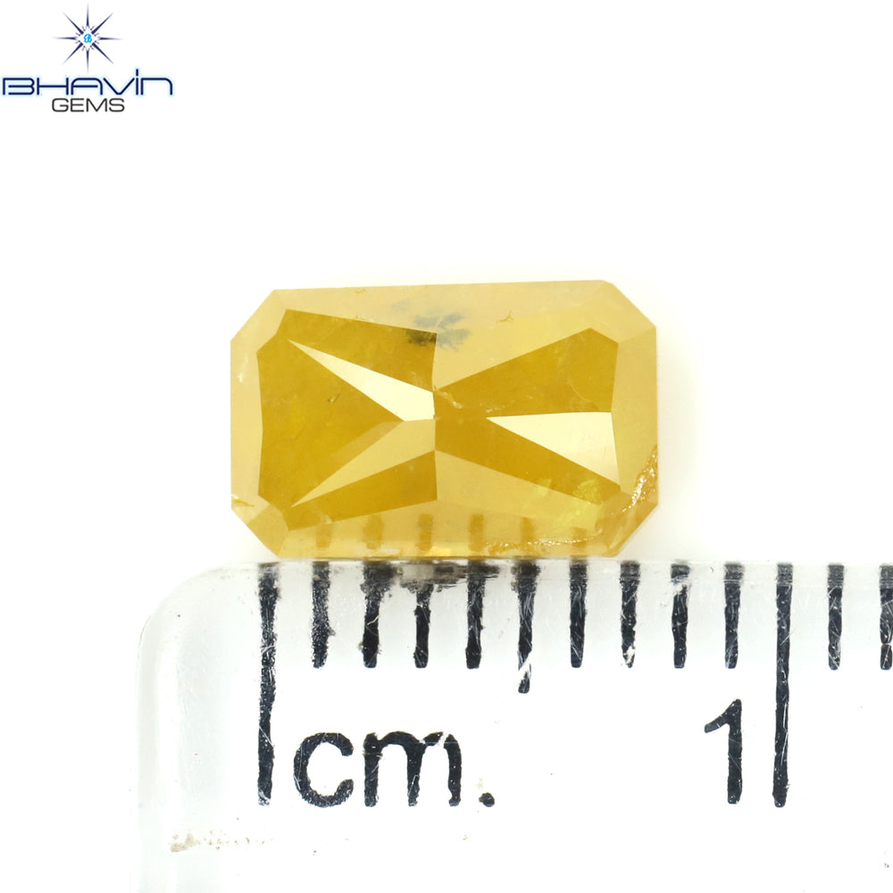 1.92 CT Radiant Shape Natural Diamond Yellow Color I3 Clarity (8.31 MM)