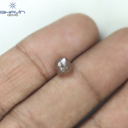 1.10 CT Rough Diamond Enhanced Brown Pink Color VS Clarity (4.65 MM)