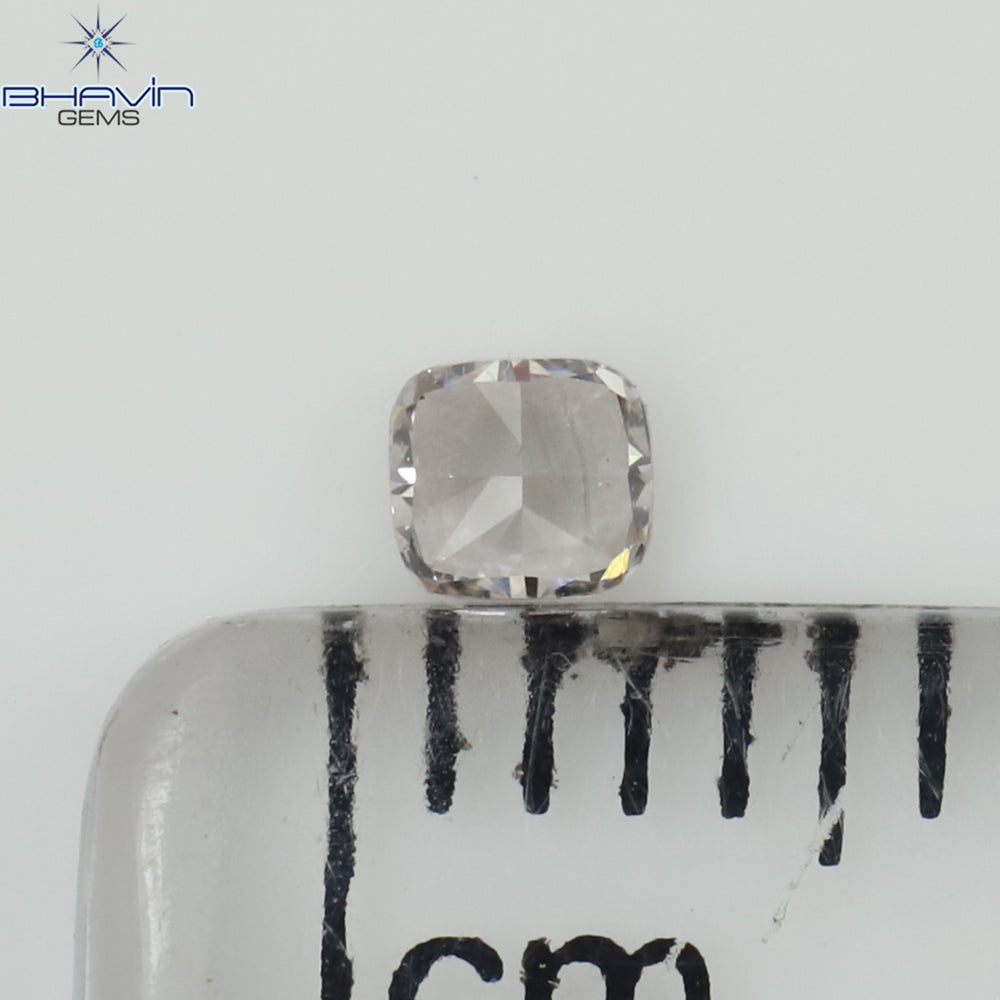 0.09 CT Cushion Shape Natural Diamond Pink Color VS2 Clarity (2.44 MM)