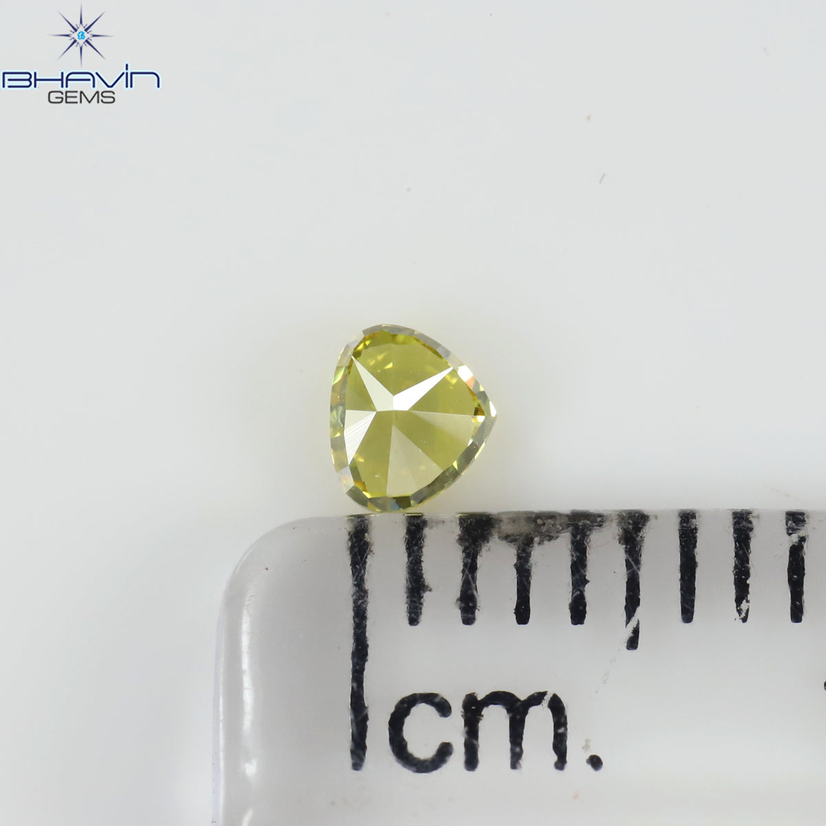 0.15 CT Heart Shape Natural Diamond Yellow Color VS1 Clarity (3.49 MM)
