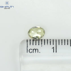 GIA Certified 0.70 CT Oval Shape Natural Diamond Yellow Color VS1 Clarity (6.05 MM)