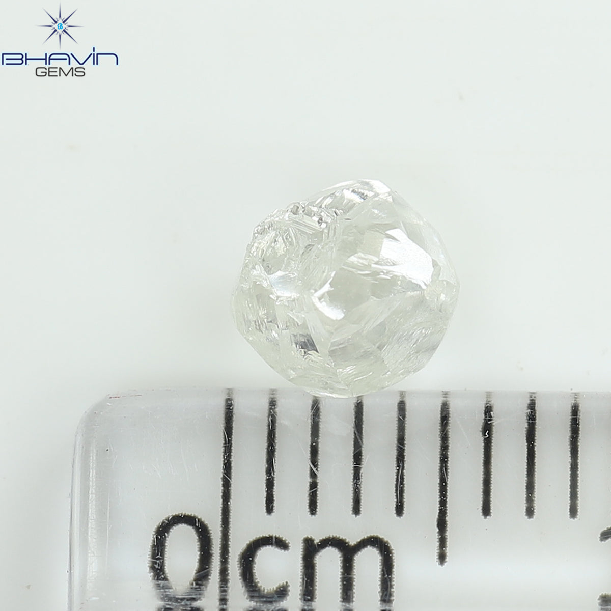0.93 CT Natural Rough Diamond White Color Clarity VS (5.33 MM)