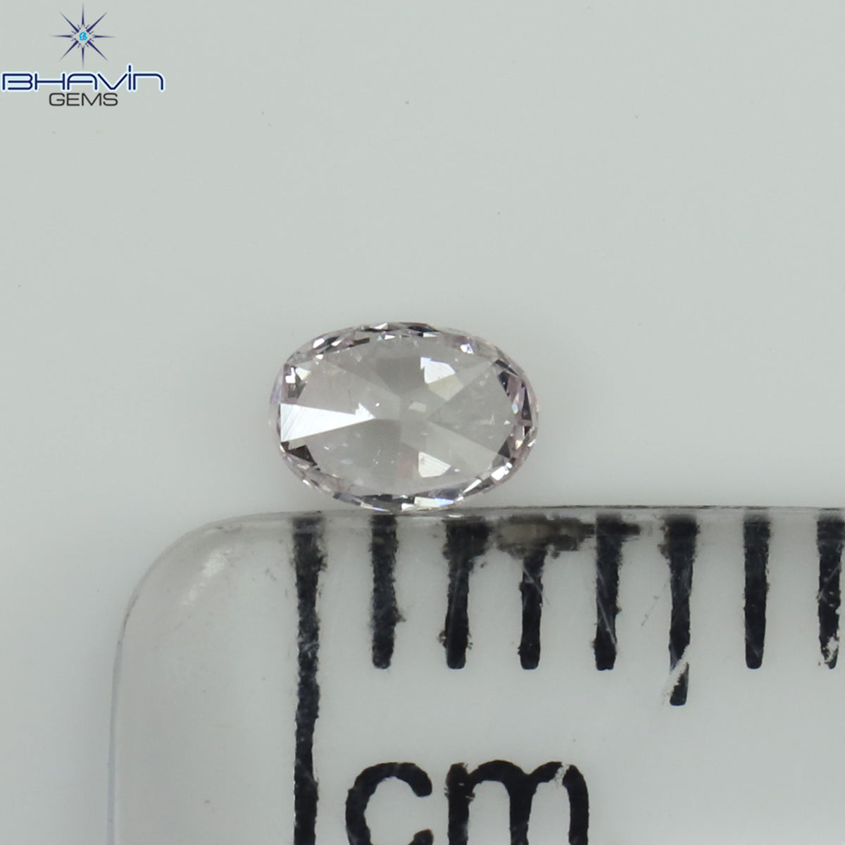 0.30 CT オーバル シェイプ ナチュラル ダイヤモンド ピンク カラー VS2 クラリティ (5.09 MM)