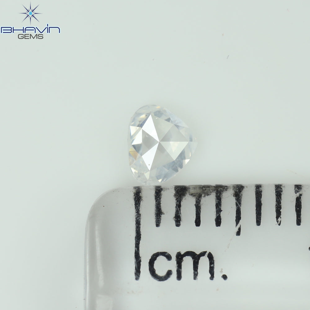 0.15 CT ハート シェイプ ナチュラル ダイヤモンド レッド ブラウン カラー SI1 クラリティ (4.76 MM)