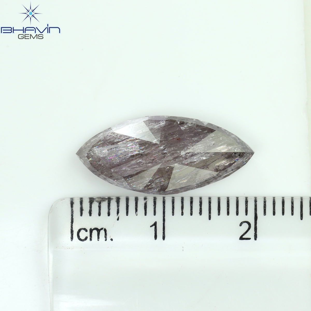 6.51 CT マーキスシェイプ 天然ルースダイヤモンド ピンクカラー I3 クラリティ