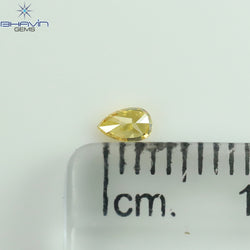 0.16 CT Cushion Shape Natural Loose Diamond Yellow Color VS2 Clarity (2.90 MM)