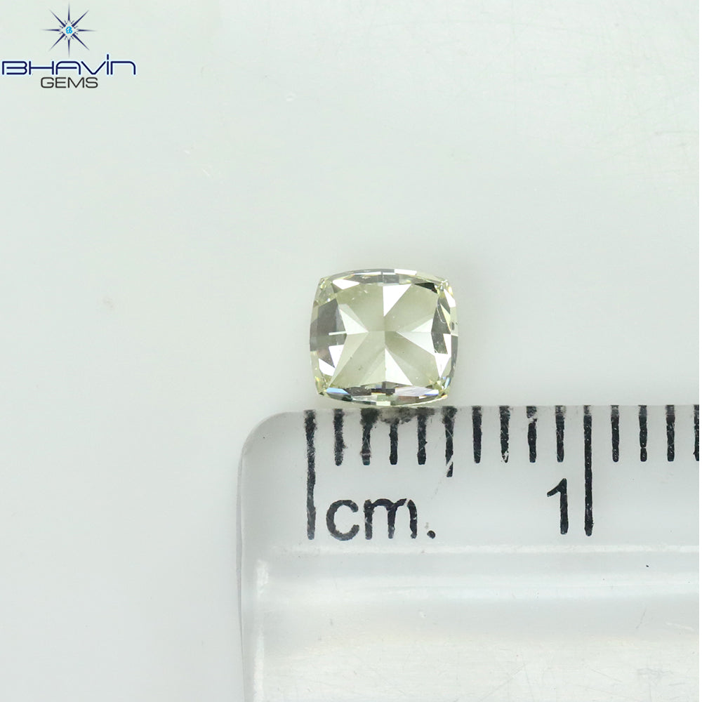 GIA認定 1.00 CT クッションダイヤモンド Y～Zカラー 天然ダイヤモンド SI2 クラリティ (5.37 MM)