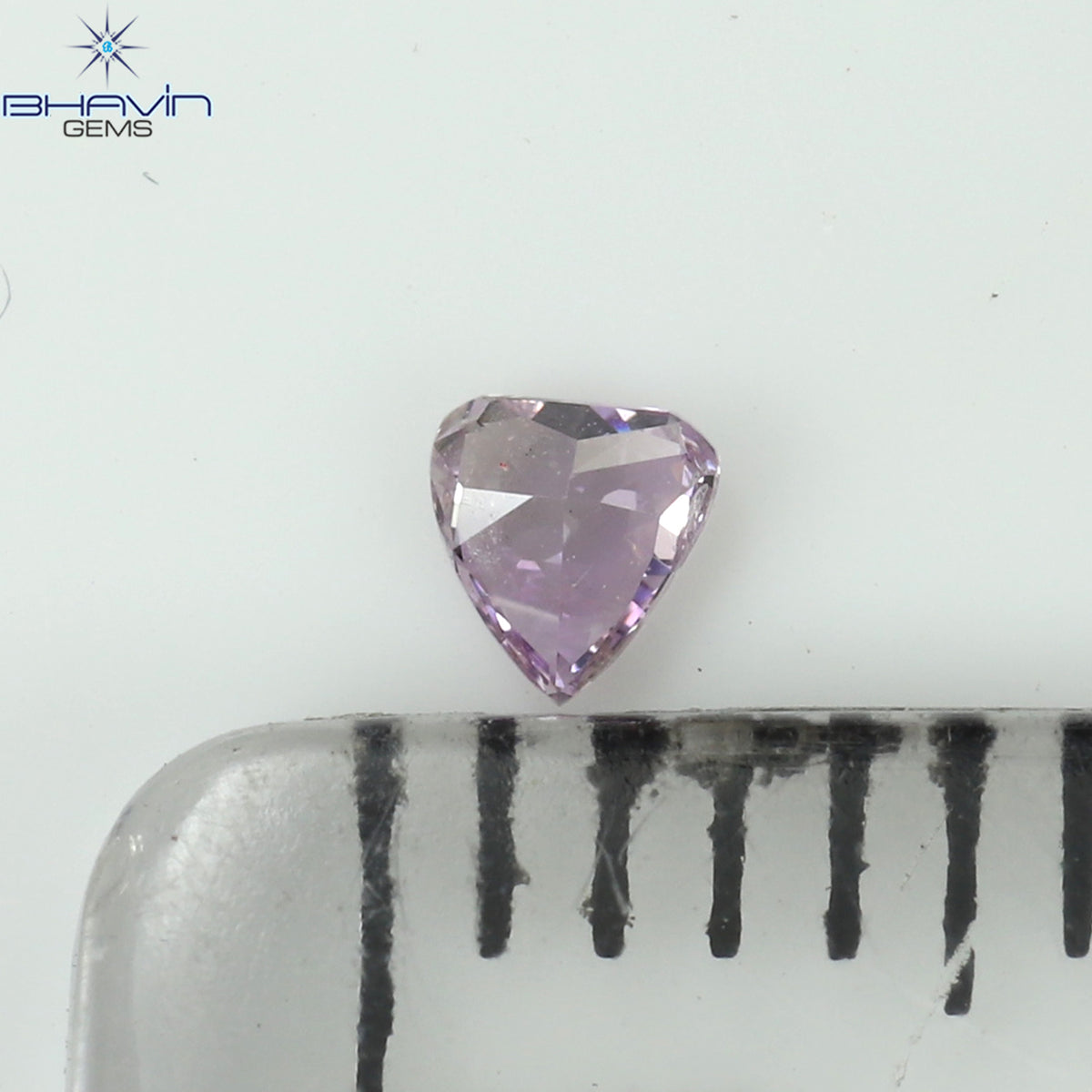 0.05 CT Heart Shape Natural Diamond Pink Color SI1 Clarity (2.61 MM)