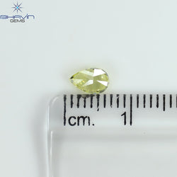 GIA Certified 0.51 CT Pear Diamond Yellow Color Natural Loose Diamond (6.18 MM)