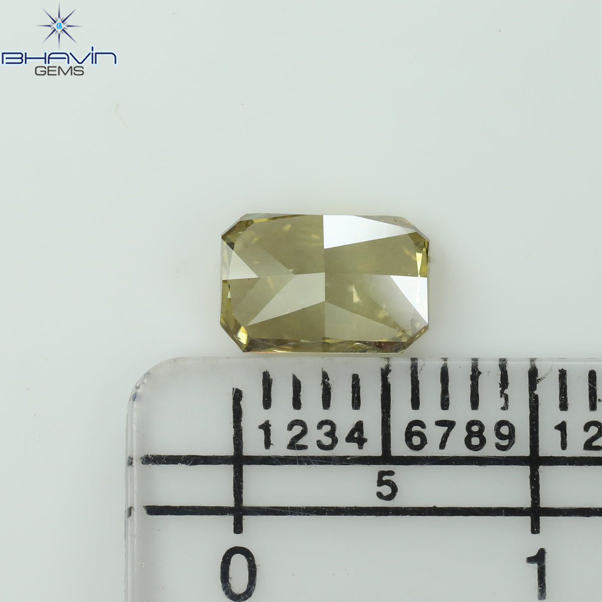 GIA Certified 1.00 CT Natural Radiant Diamond Fancy Dark Brown Yellow SI2 (7.11 MM)
