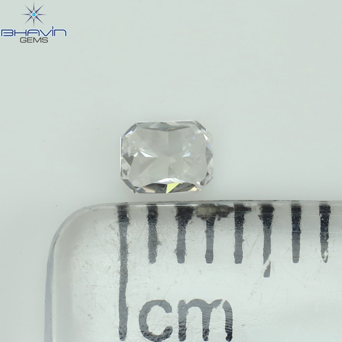 0.08 CT ラディアント シェイプ ナチュラル ダイヤモンド ピンク色 SI2 クラリティ (2.38 MM)
