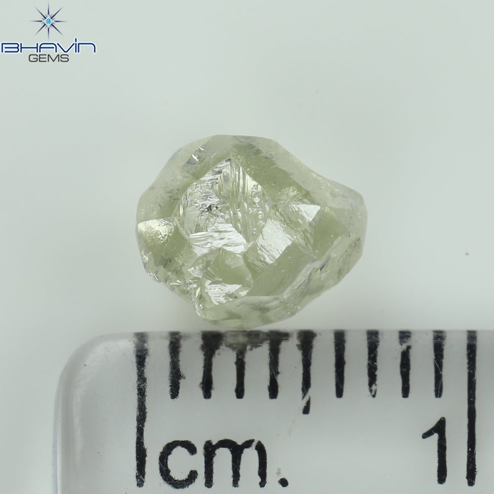 1.91 CT Rough Shape Natural Diamond White Color VS2 Clarity (6.97 MM)