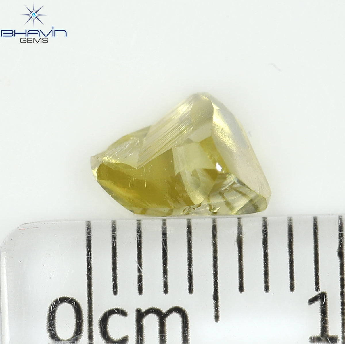 1.19 CT Natural Rough Diamond Enhanced Yellow Color Clarity VS (7.24 MM)