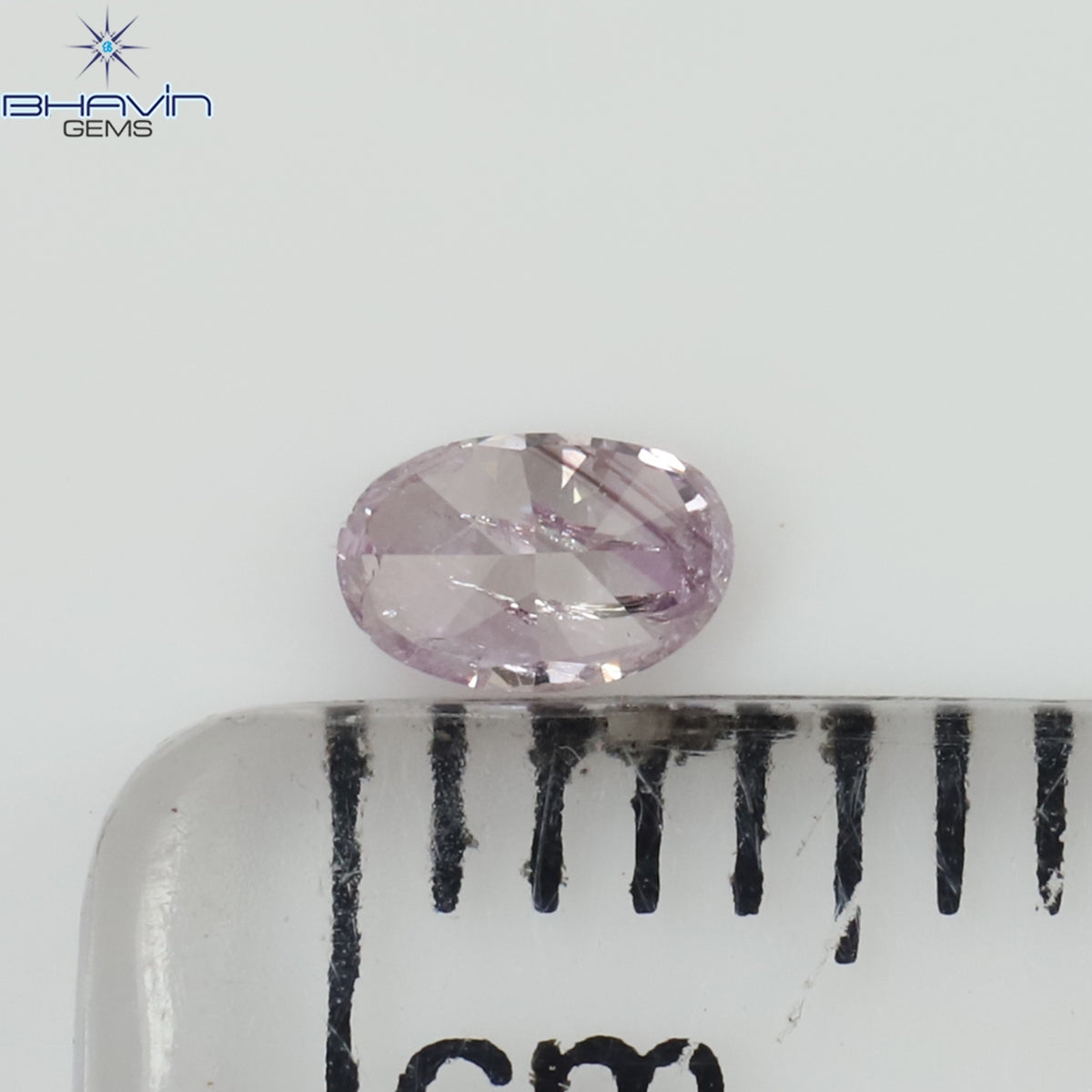 0.15 CT Natural Oval Diamond Pink Color Clarity I2 (3.77 MM)