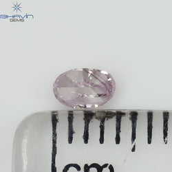 0.15 CT Oval Shape Natural Diamond Pink Color I2 Clarity (3.77 MM)