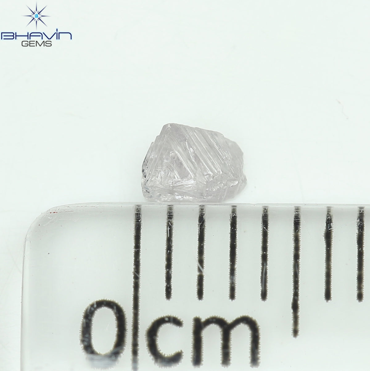 0.15 CT Natural Rough Diamond Pink Color Clarity SI (3.33 MM)