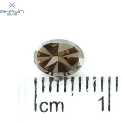 1.30 CT オーバル シェイプ ナチュラル ルース ダイヤモンド グリーン カラー I3 クラリティ (7.45 MM)