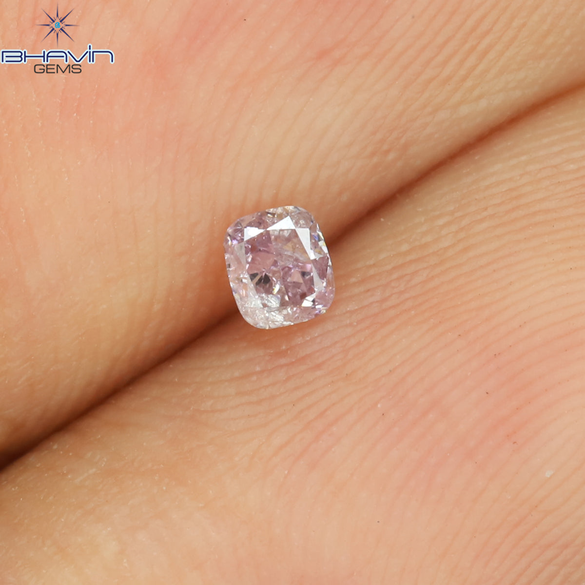 0.05 CT クッションシェイプ 天然ダイヤモンド ピンク色 I1 クラリティ (2.11 MM)