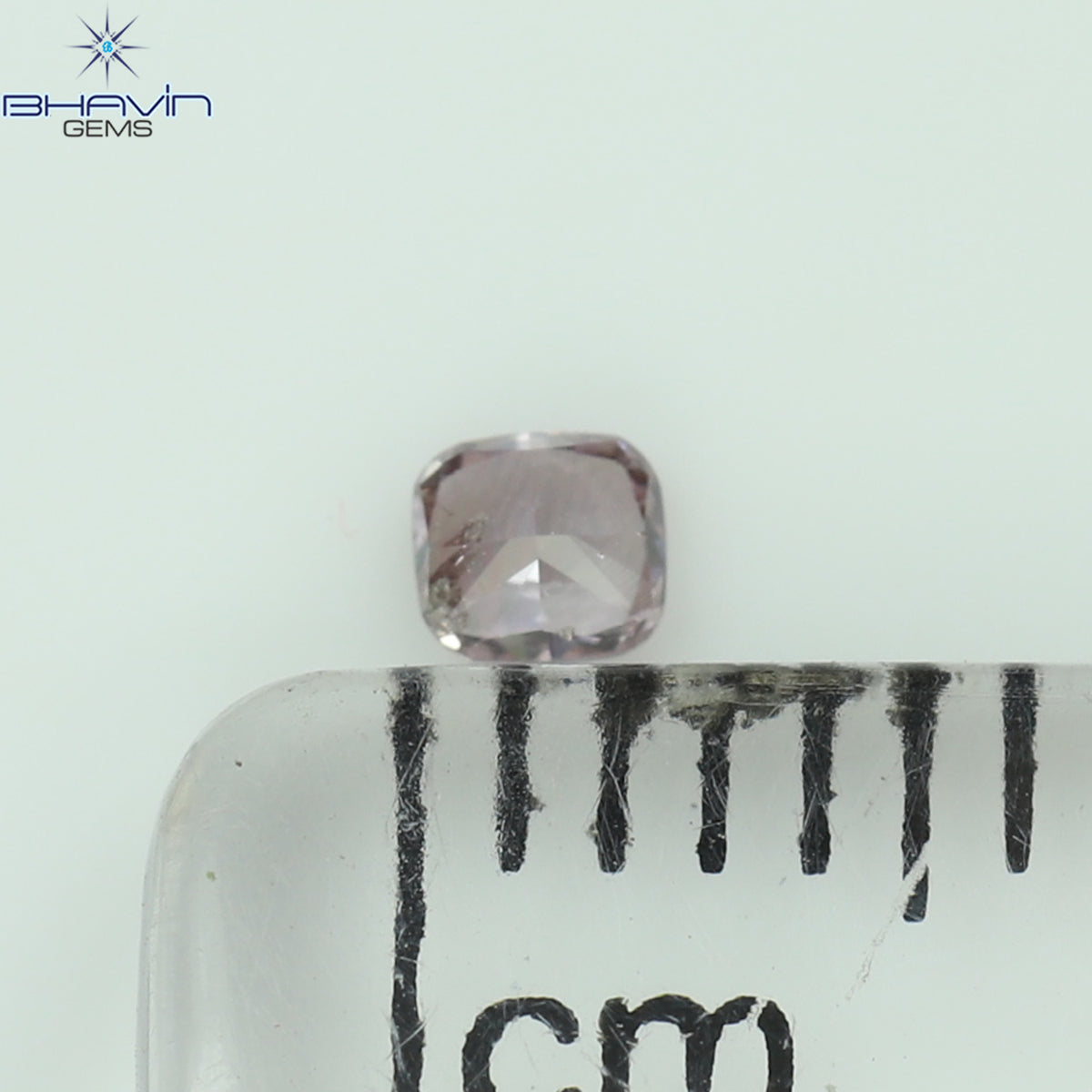 0.07 CT Cushion Shape Natural Diamond Pink Color SI2 Clarity (2.50 MM)