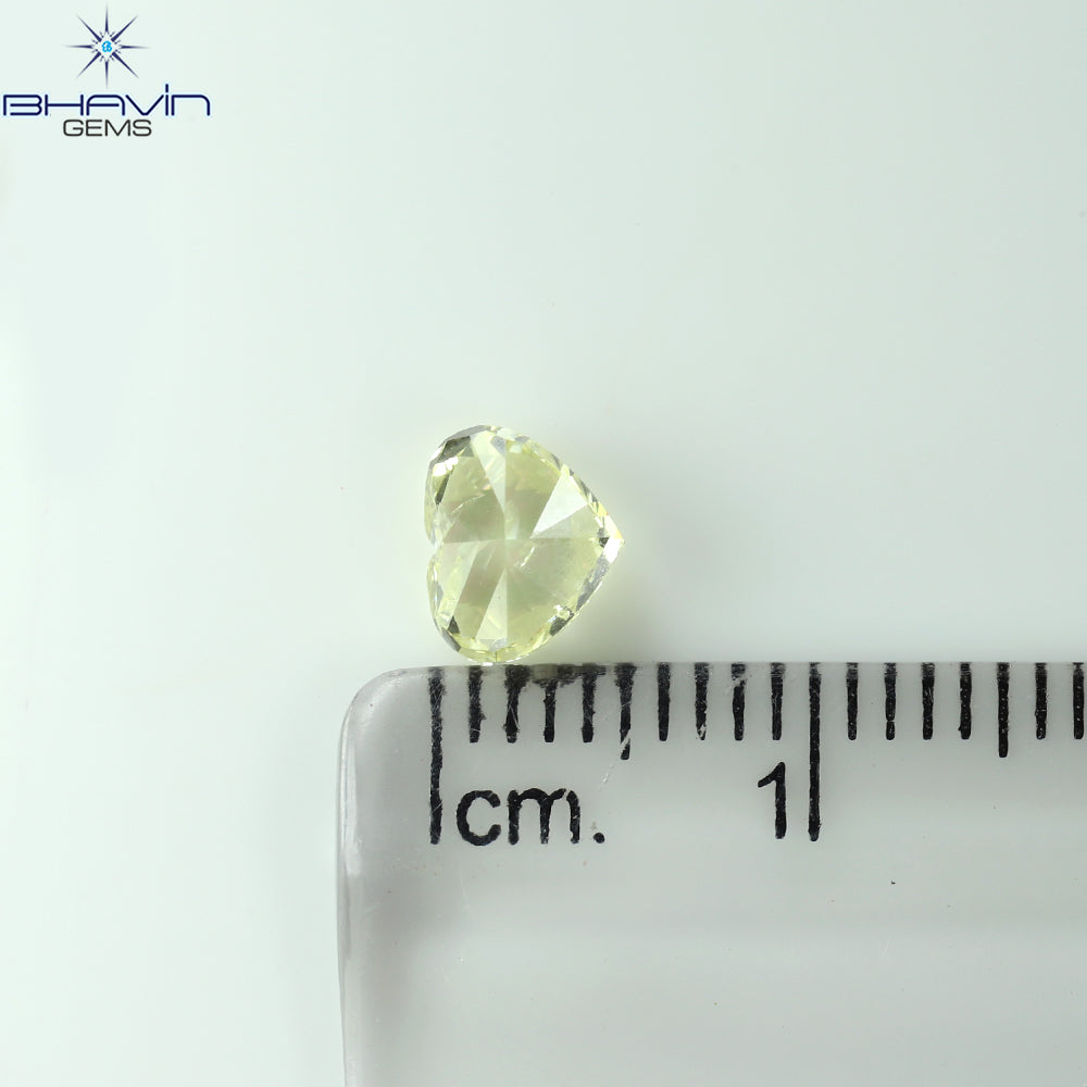 GIA認定 1.00 CT ハートダイヤモンド イエローカラー 天然ルースダイヤモンド (6.30 MM)