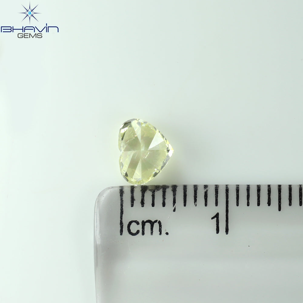 GIA Certified 1.00 CT Heart Diamond Yellow Color Natural Loose Diamond (6.30 MM)