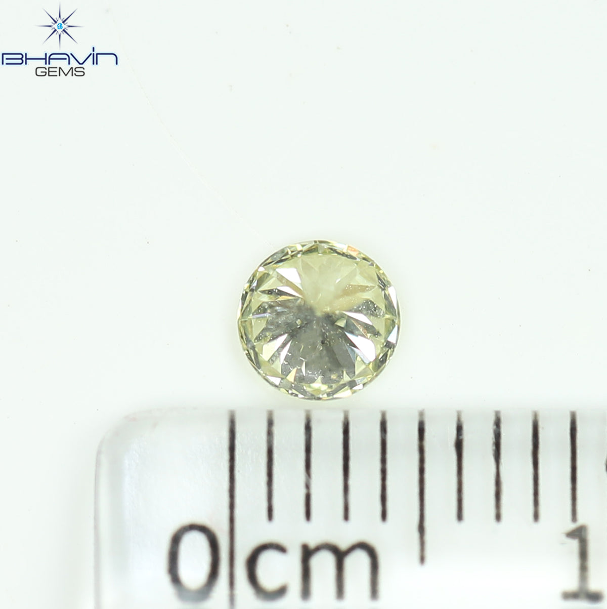 0.32 CT Natural Round Diamond Intense Yellow Color Clarity VSI (4.29 MM)