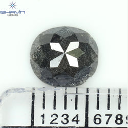 0.73 CT Oval Shape Natural Diamond Salt And Papper Color I3 Clarity (6.38 MM)