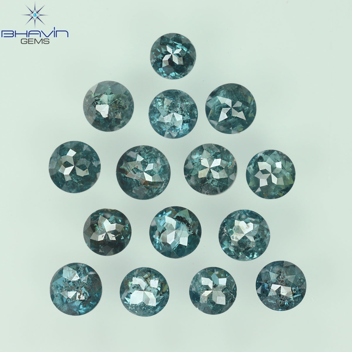 0.16 CT/3 ピース ミックス ローズ カット シェイプ ピンク色 ナチュラル ルース ダイヤモンド SI クラリティ (3.06 MM)