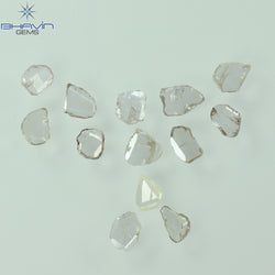 0.65 CT/13 Pcs Slice (Polki) Shape Natural Diamond White I3 Clarity (4.03 MM)