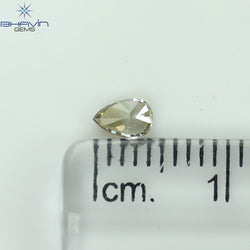 0.16 CT Pear Shape Natural Diamond Green (Chameleon) Color VS2 Clarity (4.58 MM)