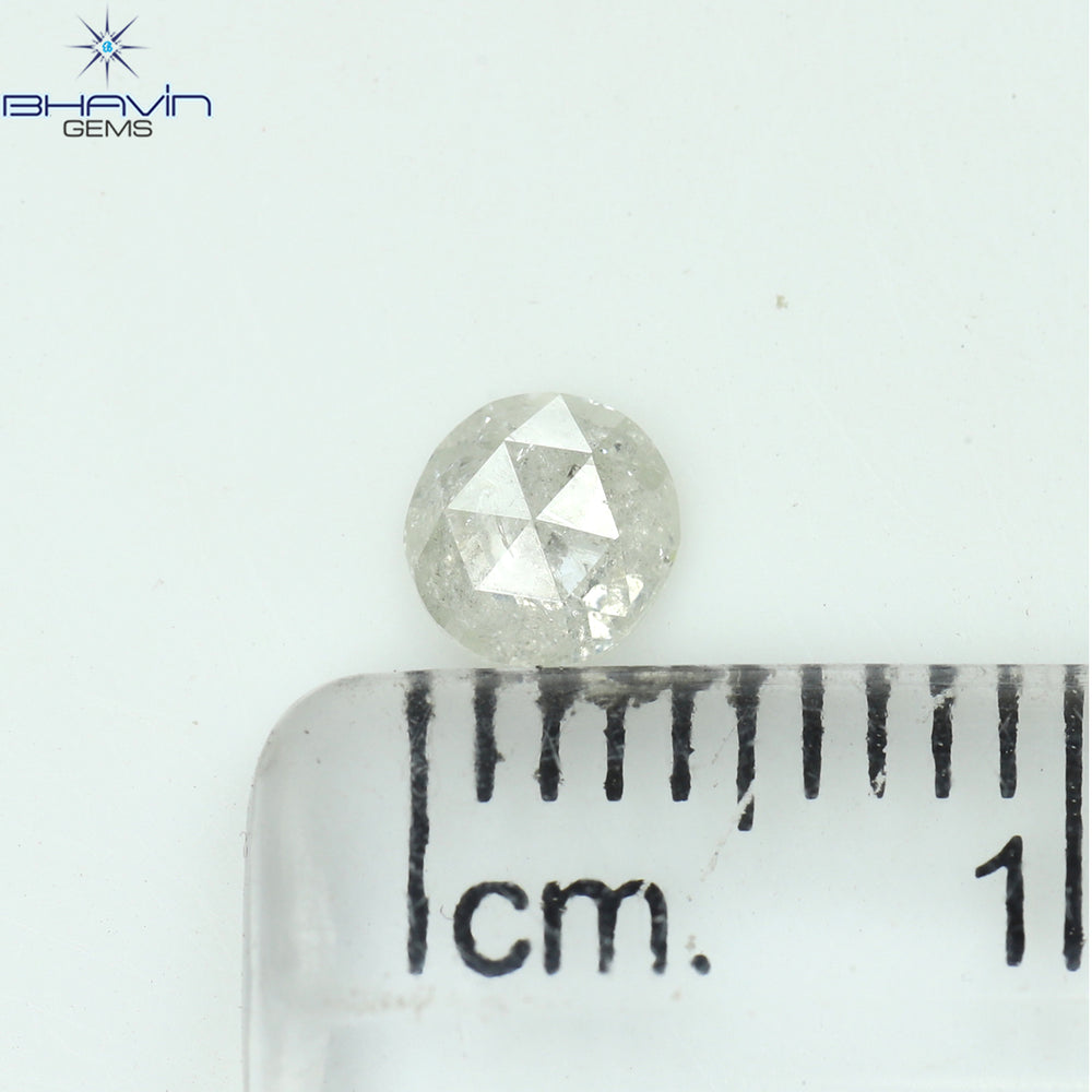 0.26 CT Round Rose Cut Shape Natural Diamond White Color I3 Clarity (4.13 MM)