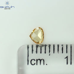 0.11 CT Heart Shape Natural Diamond Orange Color VS1 Clarity (3.85 MM)