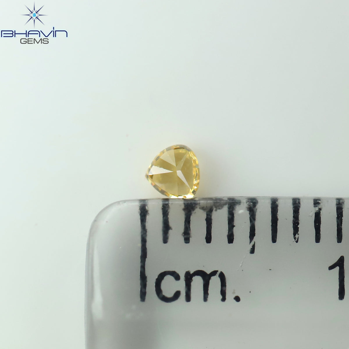 0.15 CT ハート シェイプ ナチュラル ダイヤモンド レッド ブラウン カラー SI1 クラリティ (4.76 MM)