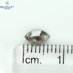 0.44 CT Marquise Shape Natural Loose Diamond Brown Color I3 Clarity (6.40 MM)