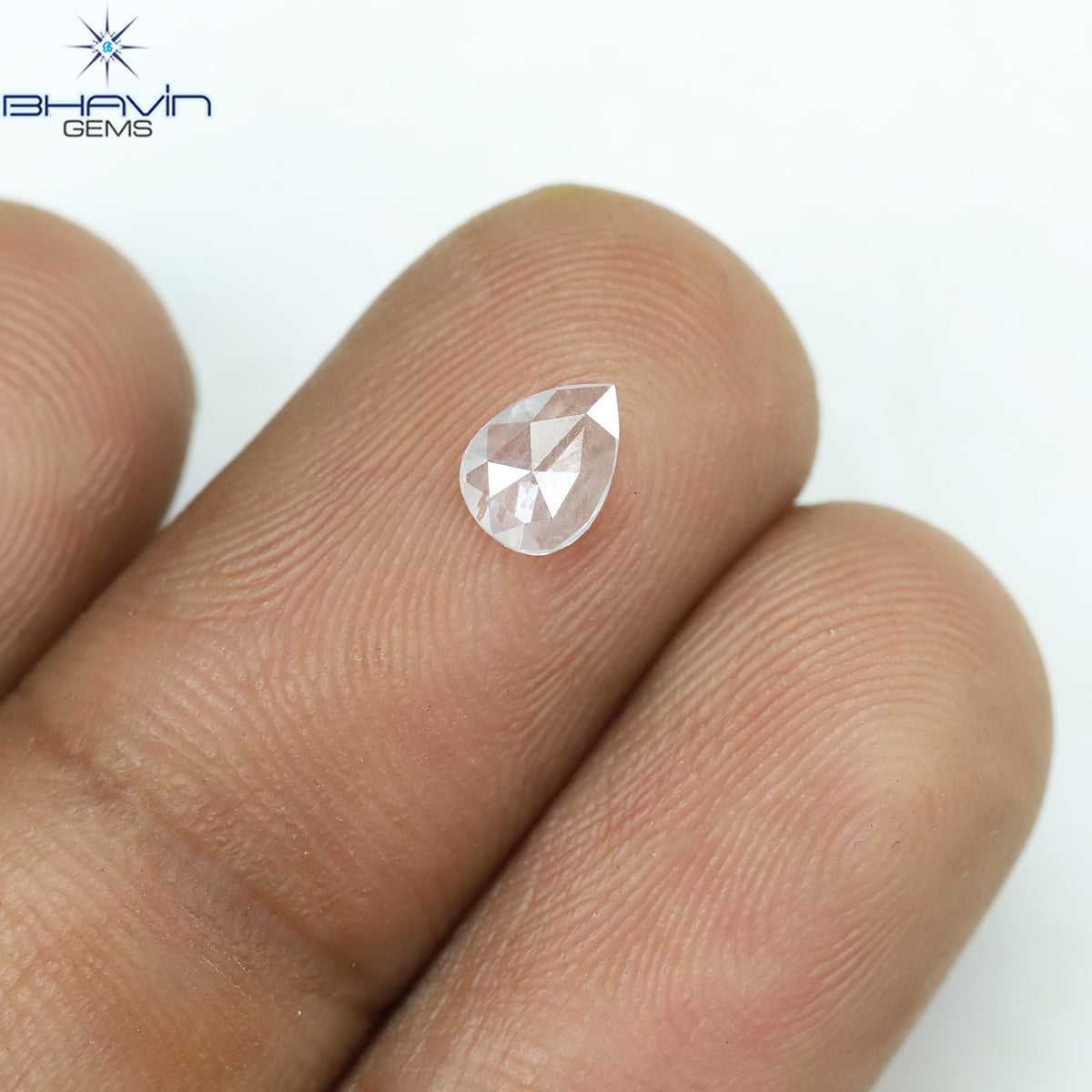 0.23 CT Pear Shape Natural Diamond White Color I1 Clarity (5.04 MM)