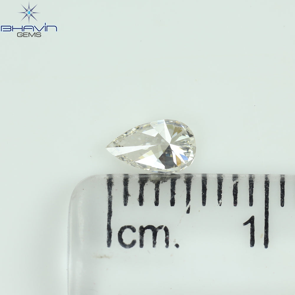 0.27 CT Pear Diamond Enhanced White Color VS1 Clarity (5.82 MM)