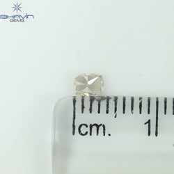 0.07 CT クッション シェイプ 天然ダイヤモンド ピンク色 I1 クラリティ (2.42 MM)