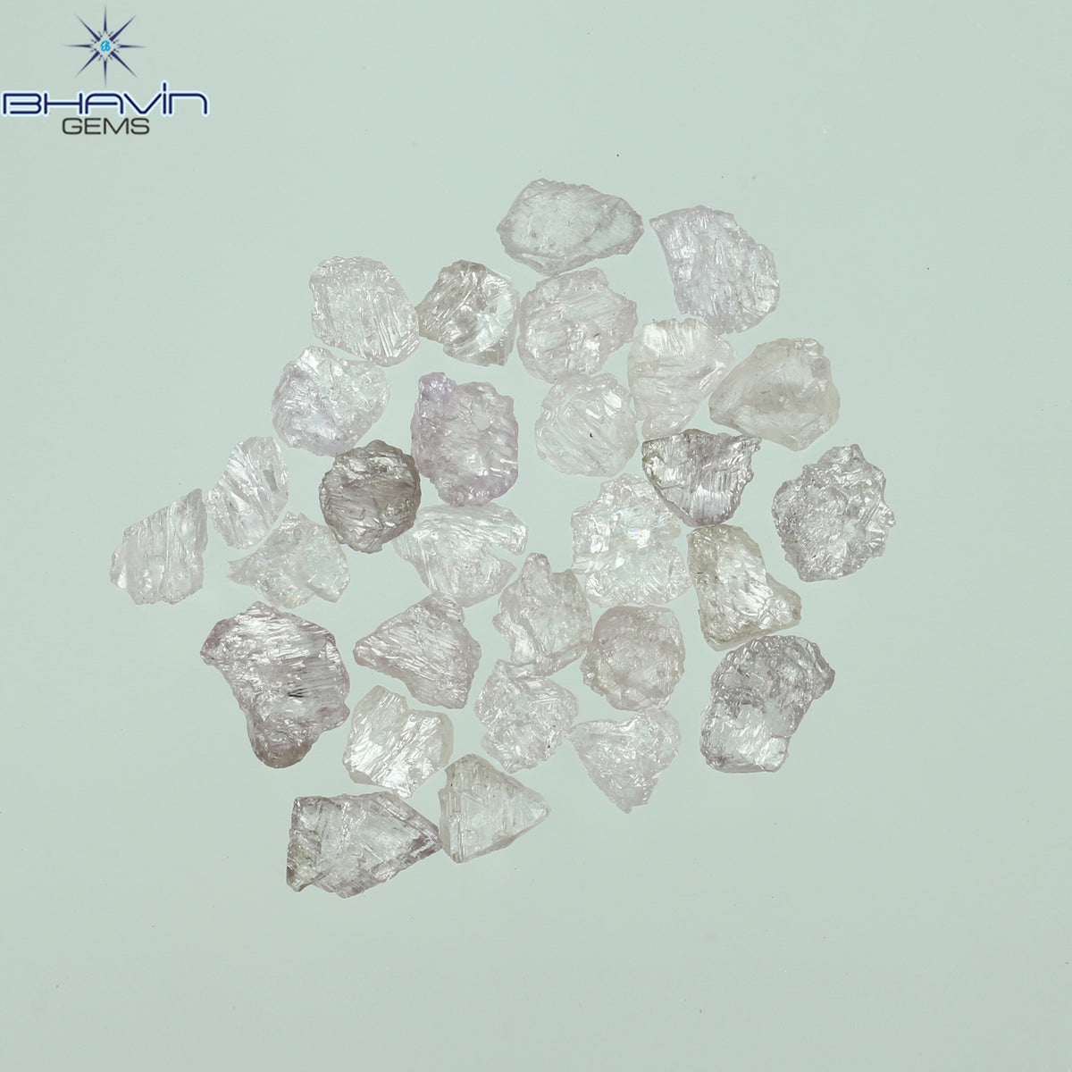 2.53 CT/29 Pcs Natural Rough Diamond Pink Color Clarity Fleat (4.45 MM)