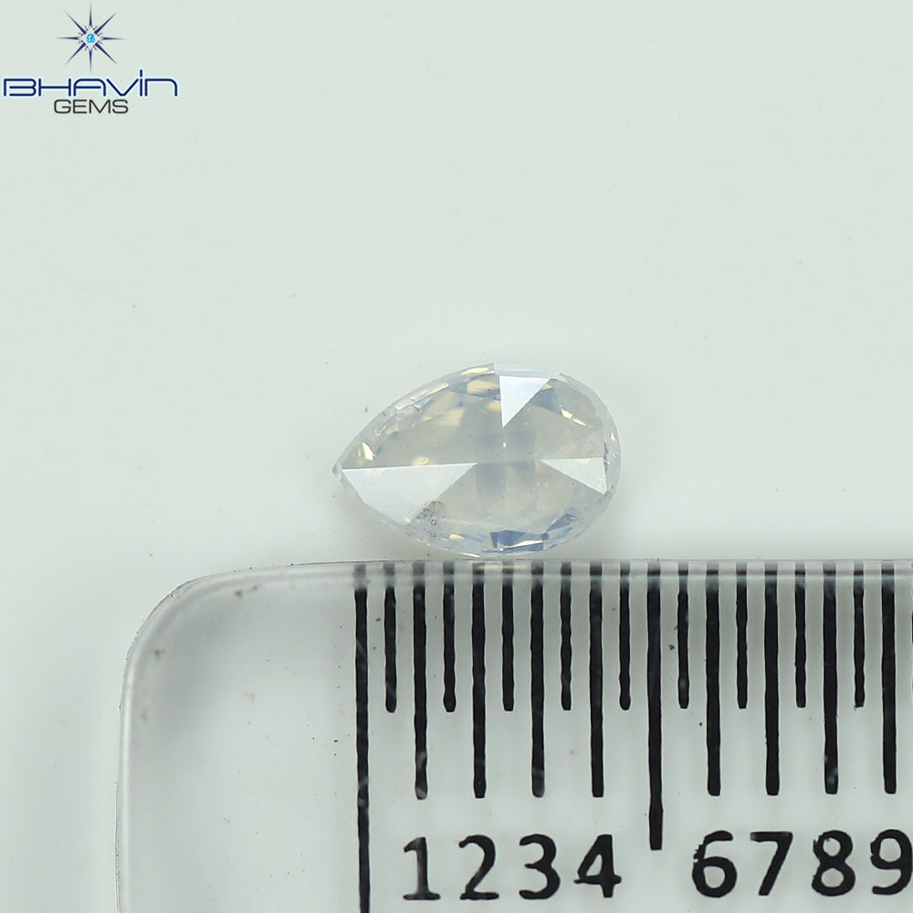 0.29 CT ペアシェイプ ナチュラル ダイヤモンド グリーン (カメレオン) カラー VS1 クラリティ (5.89 MM)