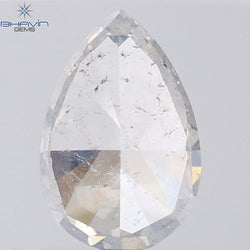 1.36 CT Pear Shape Natural Diamond White Color I1 Clarity (8.55 MM)